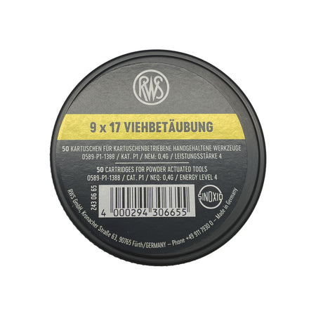 RWS Slagtepatron 9mm Gul Large ammunition