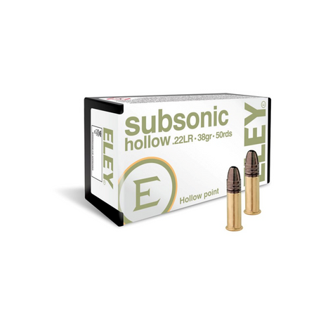 Eley Subsonic Hollow Point - 22LR 38gr. salonpatroner