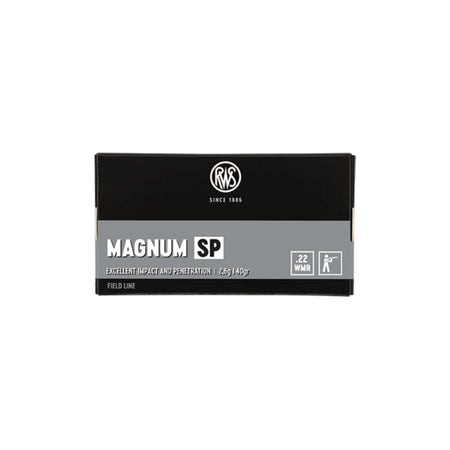 RWS Magnum Softpoint - 22WMR 40gr. salonpatroner