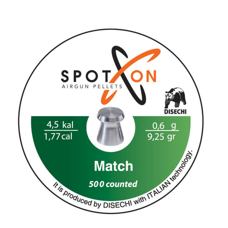 SpotOn Match 4,5 mm hagl til luftgevær