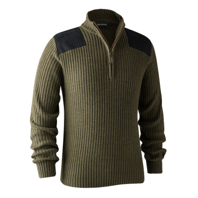 Deerhunter Rogaland Knit with zip neck striktrøje