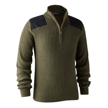 Deerhunter Rogaland Knit with zip neck striktrøje